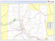 Chemung, NY County <br /> Wall Map Map