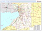 Erie, NY County <br /> Wall Map Map