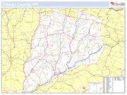Otsego, NY County <br /> Wall Map Map