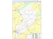 Warren, NJ County <br /> Wall Map Map
