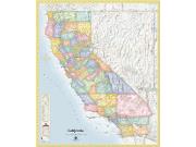 California <br /> Political <br /> Wall Map Map