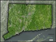 Connecticut <br /> Satellite <br /> Wall Map Map