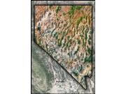 Nevada <br /> Satellite <br /> Wall Map Map
