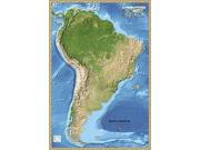 South America <br /> Satellite <br /> Wall Map Map