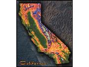 California Topo <br /> Wall Map Map