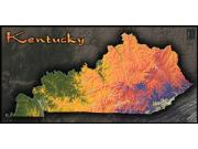 Kentucky Topo <br /> Wall Map Map