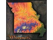Missouri Topo <br /> Wall Map Map