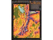 Utah Topo <br /> Wall Map Map