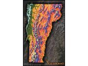 Vermont Topo <br /> Wall Map Map