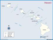 Hawaii <br />County Outline <br /> Wall Map Map