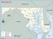 Maryland <br />County Outline <br /> Wall Map Map