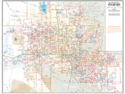 Phoenix Arterial and Collector <br /> Zip Code <br /> Wall Map Map