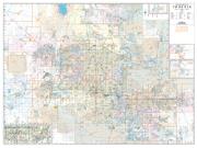 Phoenix Metropolitan <br /> Zip Code <br /> Wall Map Map