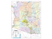 2008 Arizona County and Roads <br /> Wall Map Map
