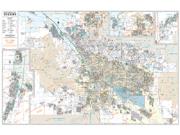 Tucson Metropolitan <br /> Zip Code <br /> Wall Map Map