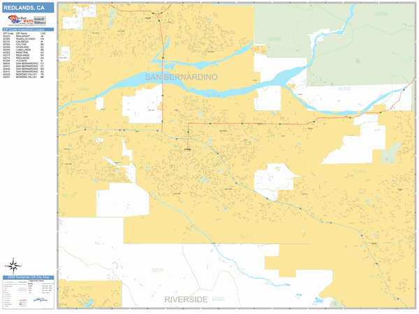 Redlands Ca Zip Code Map 92373, CA Real Estate & Homes For Sale