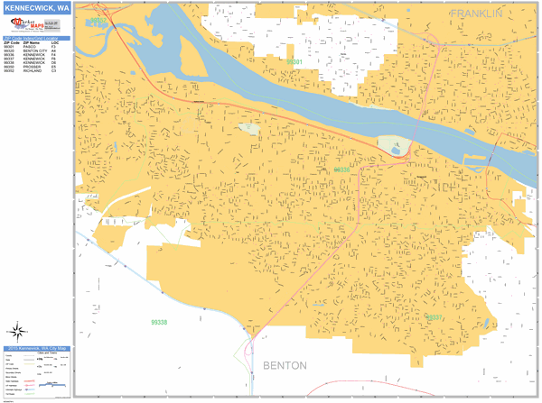 Kennewick Wa Zip Code Map Kennewick, WA Map