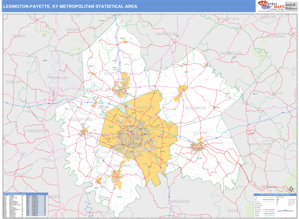 Lexington Ky Zip Code Map