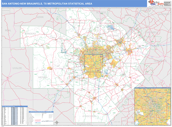 San Antonio Zip Code Map
