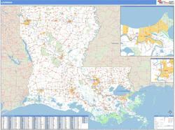 Louisiana  Wall Map