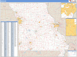 Missouri  Wall Map