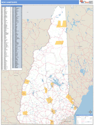 New Hampshire  Wall Map