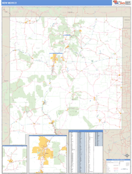 New Mexico  Zip Code Wall Map