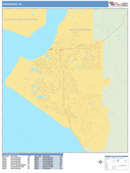 Anchorage Wall Map