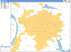 Conway Wall Map