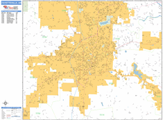 Fayetteville Wall Map