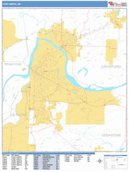 Fort Smith Wall Map