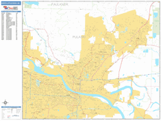 North Little Rock Wall Map