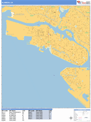 Alameda Wall Map