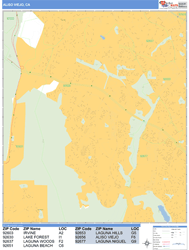 Aliso Viejo Wall Map