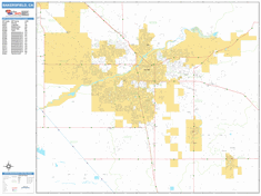 Bakersfield Wall Map