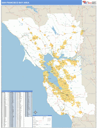 Bay Area Wall Map