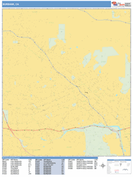 Burbank Wall Map