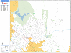 Castro Valley Wall Map