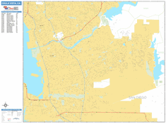 Chula Vista Wall Map