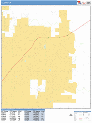 Clovis Wall Map