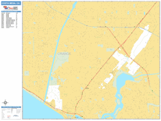 Costa Mesa Wall Map