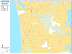 Daly City Wall Map