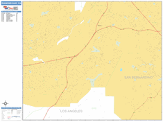 Diamond Bar Wall Map