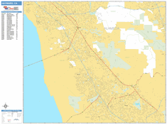 Hayward Wall Map