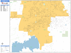 Hemet Wall Map