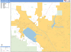 Lake Elsinore Wall Map