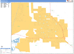 Manteca Wall Map