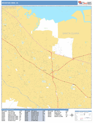 Mountain View Wall Map