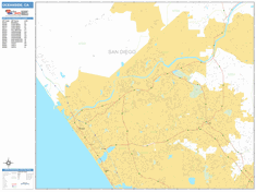 Oceanside Wall Map