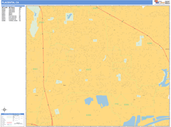 Placentia Wall Map